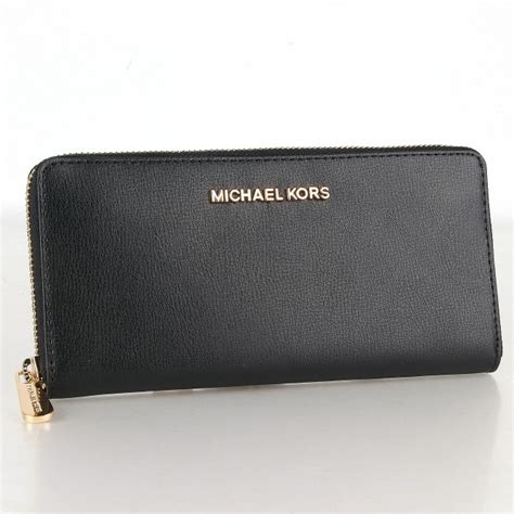 MICHAEL KORS Geldbörse/Portemonnaie schwarz/Schwarz 